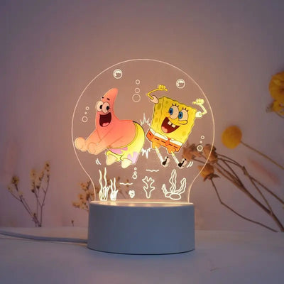 Lampe LED 3D Bob et Patrick : meilleurs amis