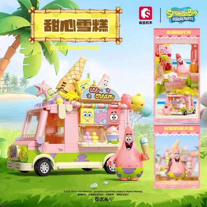 Juego de bloques Bob Esponja - Camión de comida de playa