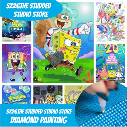 Diamond Painting Bob Esponja - Cumpleaños