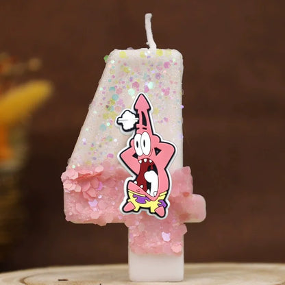 Vela de cumpleaños de Bob Esponja - Patricio Estrella