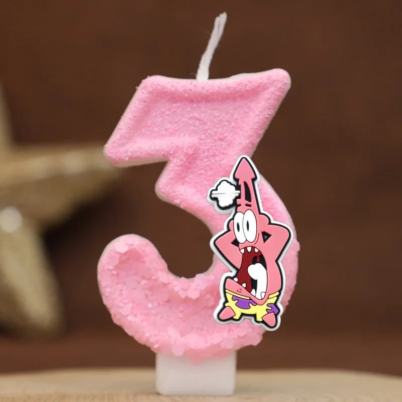 Vela de cumpleaños de Bob Esponja - Patricio Estrella