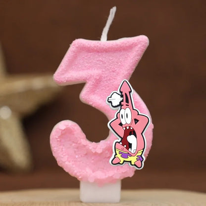 Vela de cumpleaños de Bob Esponja - Patricio Estrella