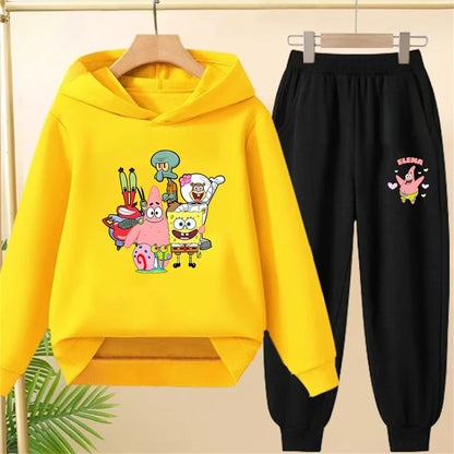 Conjunto amarillo de Bob Esponja - Clásico (Logotipo en el pecho)