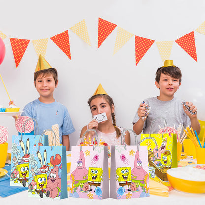Bolsas de regalo de Bob Esponja - Pack de fiesta