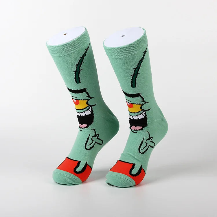 Calcetines de Bob Esponja - Tripulación de Fondo de Bikini