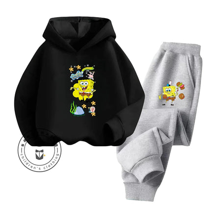 Chándal de Bob Esponja - Rojo y pantalón negro