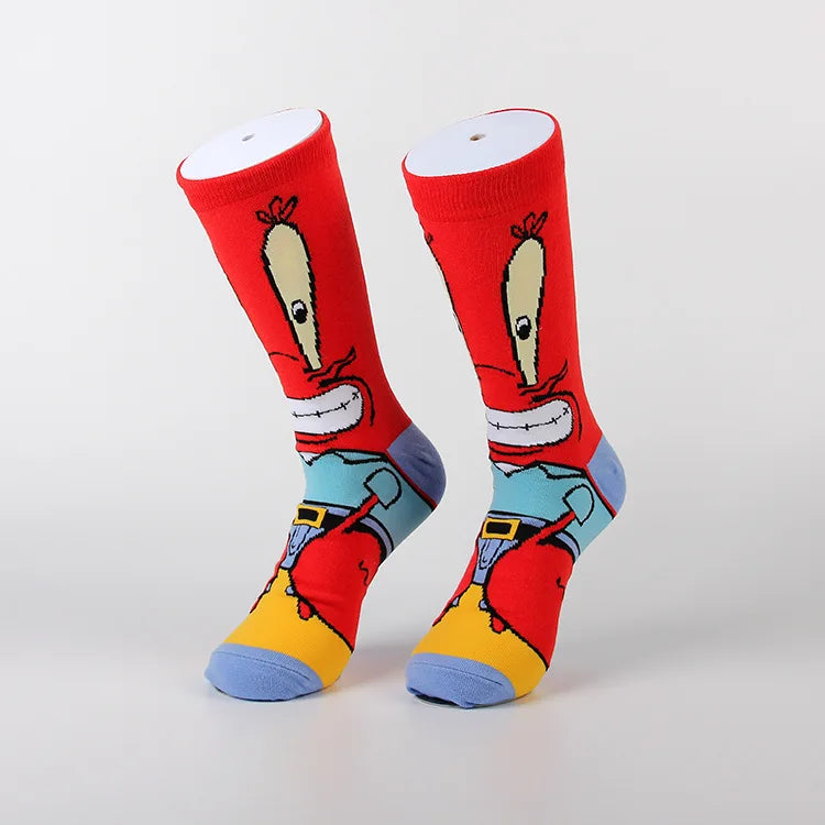 Calcetines de Bob Esponja - Tripulación de Fondo de Bikini
