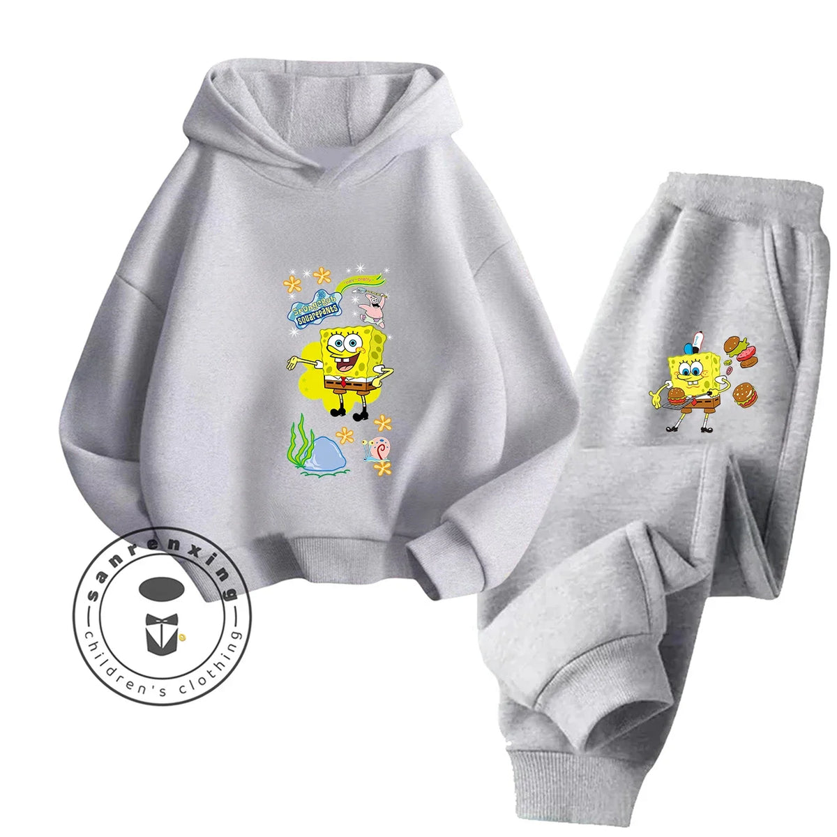 SpongeBob Sportswear Set - Royal Blue & Black Trousers
