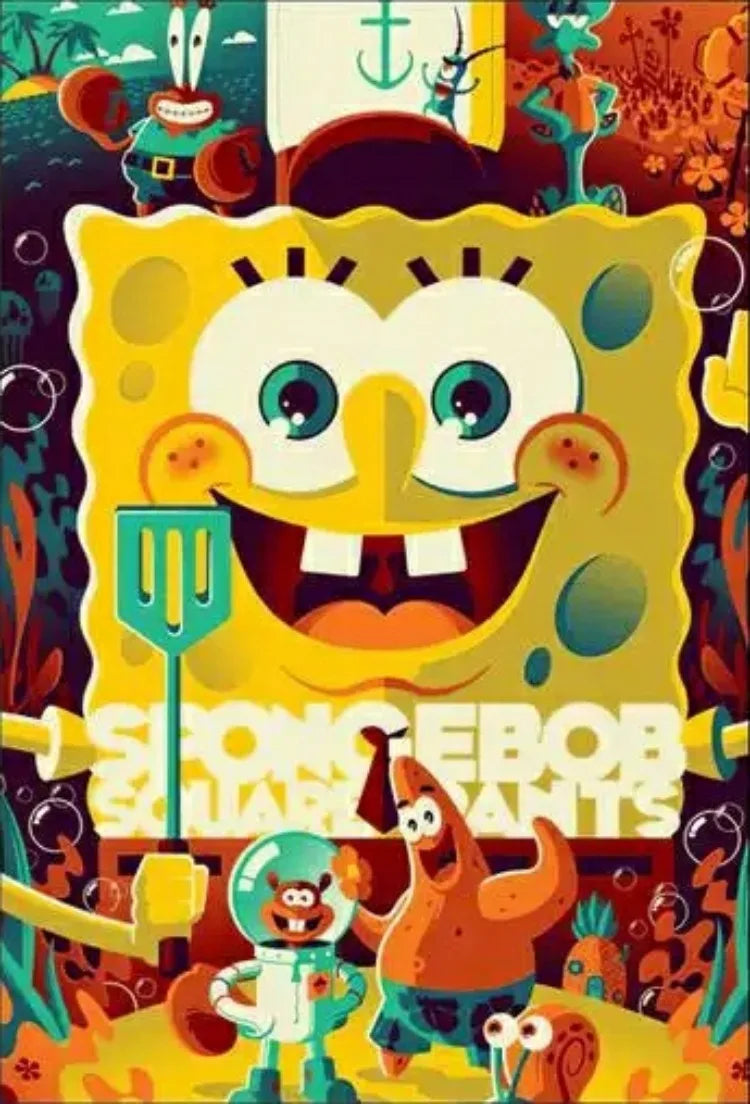 Diamond Painting Bob Esponja - Cumpleaños