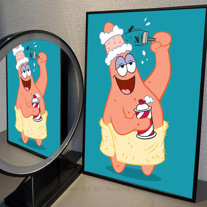 Póster de Bob Esponja - Calamardo en pánico
