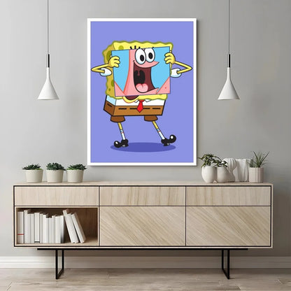 Póster de Bob Esponja - Calamardo en pánico