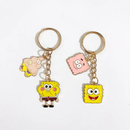 SpongeBob Keychain - Gold-Plated Pendant