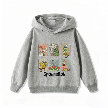 Sudadera blanca de Bob Esponja - Las muecas de Bob (cuadrado)