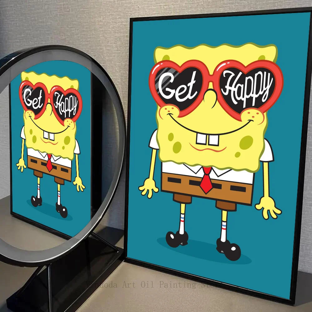 Póster de Bob Esponja - Calamardo en pánico