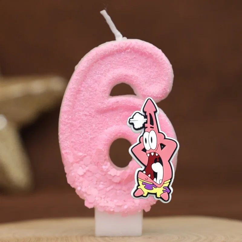 Vela de cumpleaños de Bob Esponja - Patricio Estrella