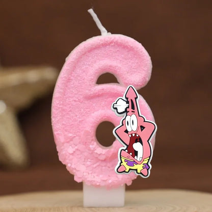 Vela de cumpleaños de Bob Esponja - Patricio Estrella