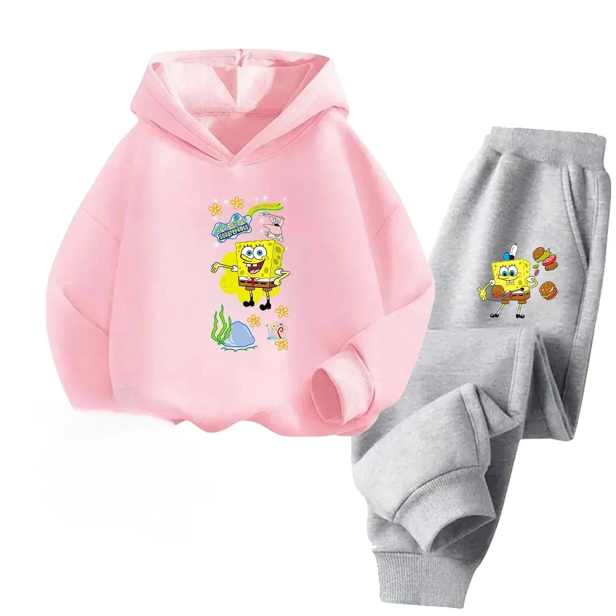 SpongeBob Sportswear Set - Royal Blue & Black Trousers
