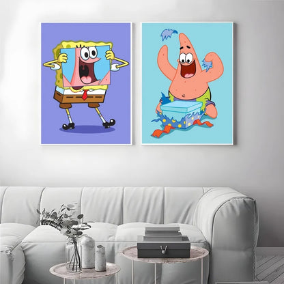 Póster de Bob Esponja - Calamardo en pánico