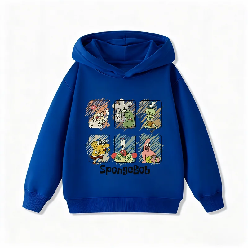 Sudadera blanca de Bob Esponja - Las muecas de Bob (cuadrado)