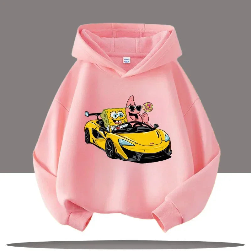 Sudadera gris jaspeada de Bob Esponja - Gary y Bob
