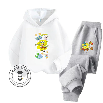 Chándal de Bob Esponja - Rojo y pantalón negro