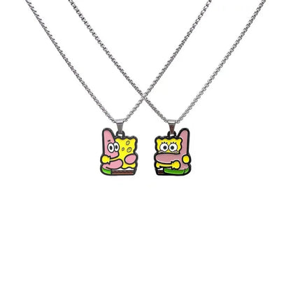 SpongeBob Couple Necklaces - Duo Pendants