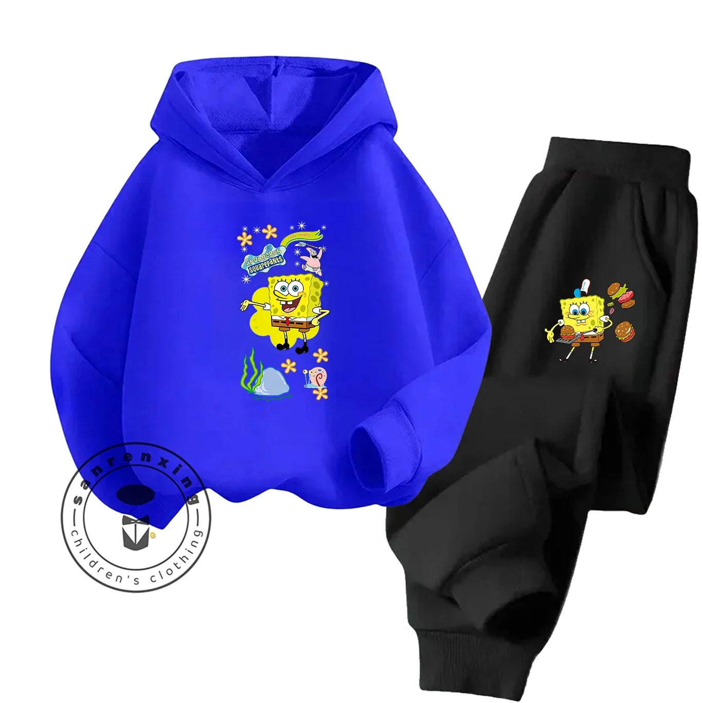 Chándal de Bob Esponja - Rojo y pantalón negro