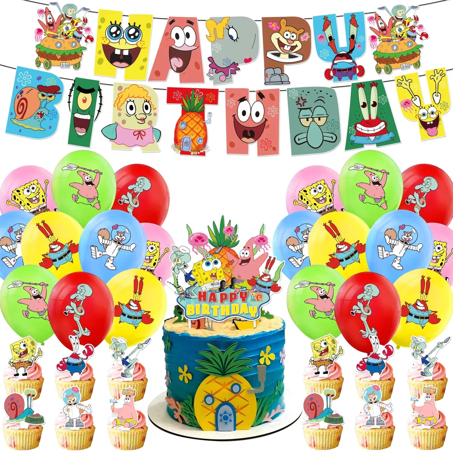 SpongeBob Birthday Banner - Festive