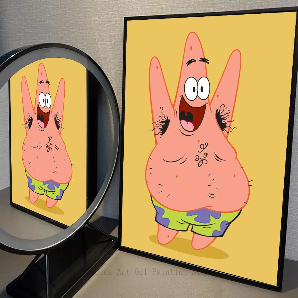 Póster de Bob Esponja - Calamardo en pánico