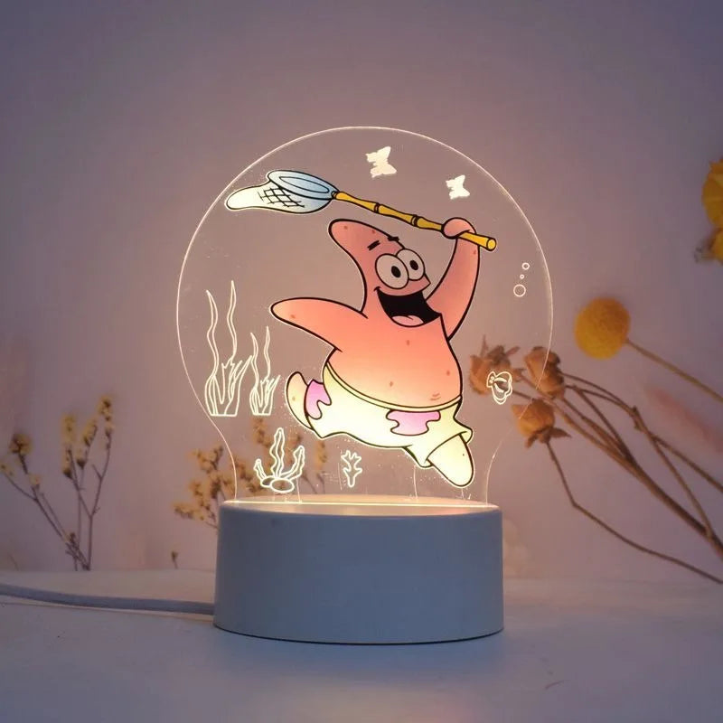 Bob & Patrick LED Night Light - Imagination Meme