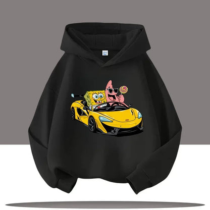 Sudadera gris jaspeada de Bob Esponja - Gary y Bob