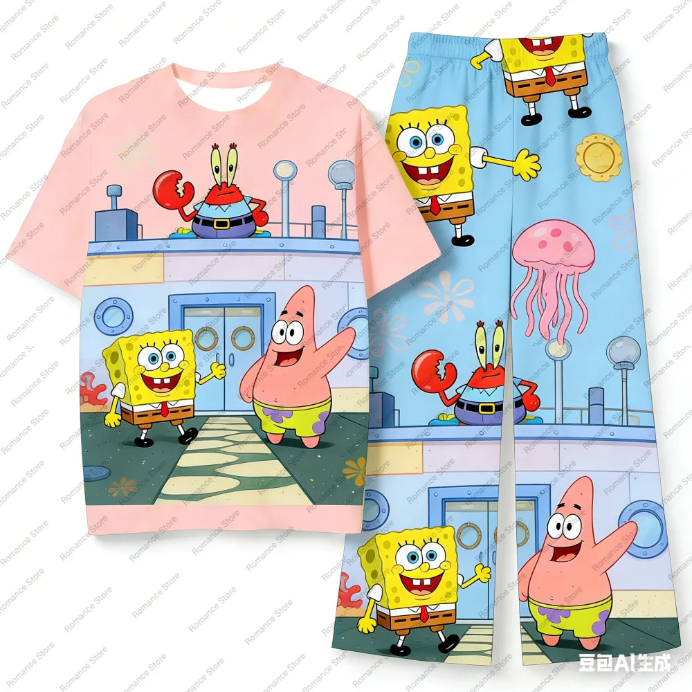 SpongeBob Long Pyjamas - Pineapple T-Shirt & Trousers Set