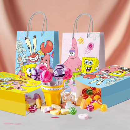 Bolsas de regalo de Bob Esponja - Pack de fiesta