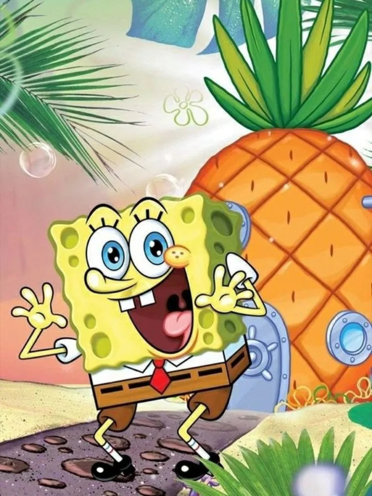 Diamond Painting Bob Esponja - Cumpleaños