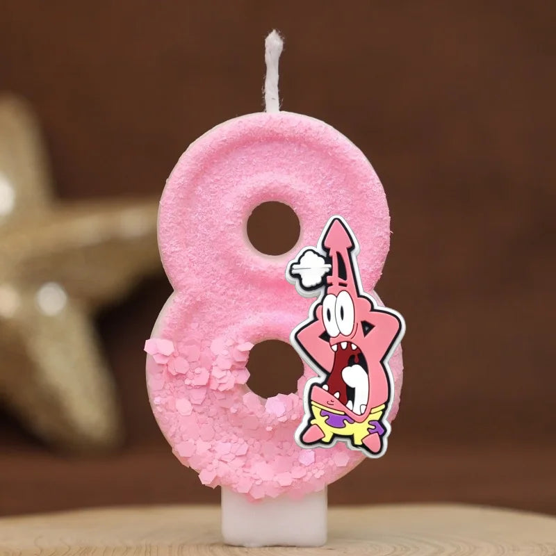 Vela de cumpleaños de Bob Esponja - Patricio Estrella