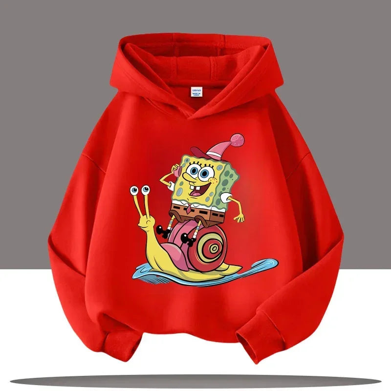 Sudadera gris jaspeada de Bob Esponja - Gary y Bob