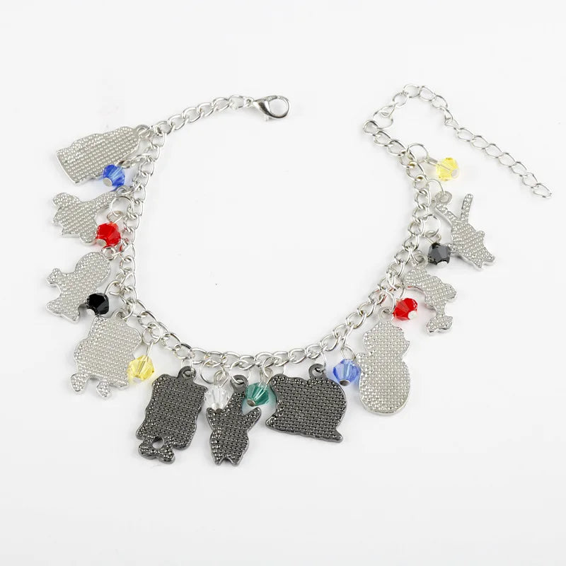 SpongeBob Bracelet - Multi-Charm Curb Chain Bracelet