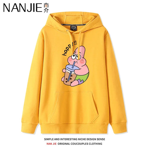 Sudadera amarilla de Patricio Estrella - Pausa para comer