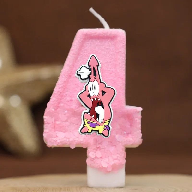 Vela de cumpleaños de Bob Esponja - Patricio Estrella