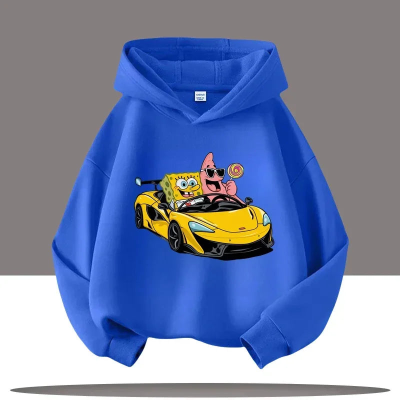 Sudadera gris jaspeada de Bob Esponja - Gary y Bob