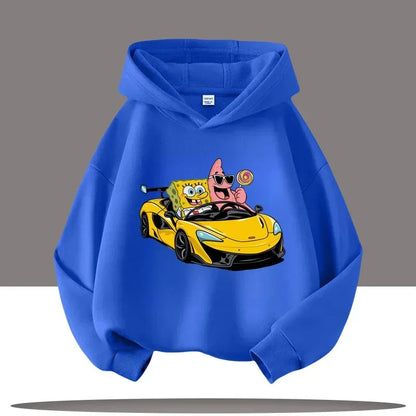 Sudadera gris jaspeada de Bob Esponja - Gary y Bob