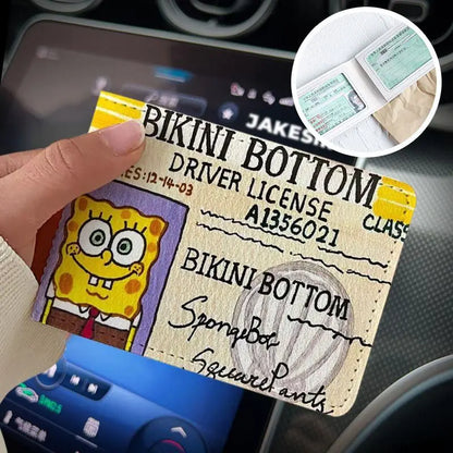 Tarjetero Bob Esponja - Permiso de Fondo de Bikini