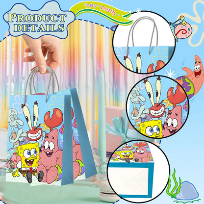 Bolsas de regalo de Bob Esponja - Pack de fiesta