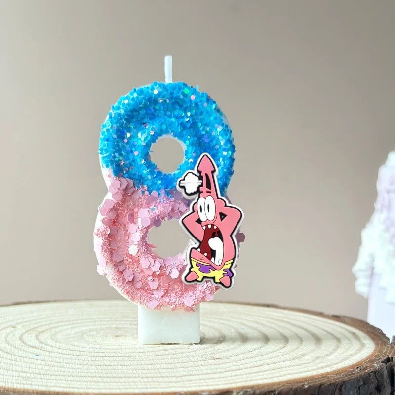 Vela de cumpleaños de Bob Esponja - Patricio Estrella
