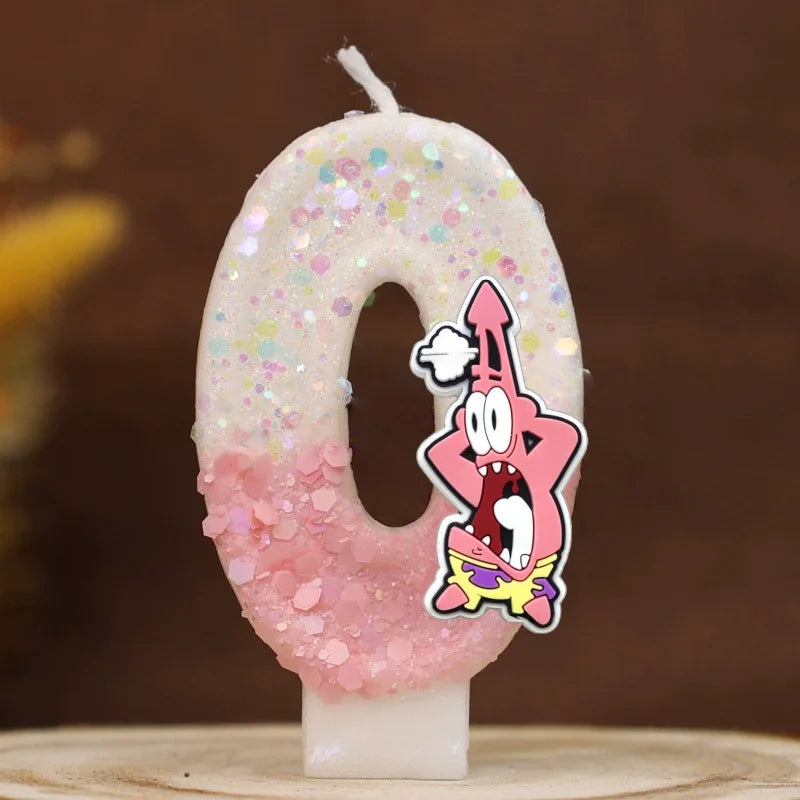 Vela de cumpleaños de Bob Esponja - Patricio Estrella