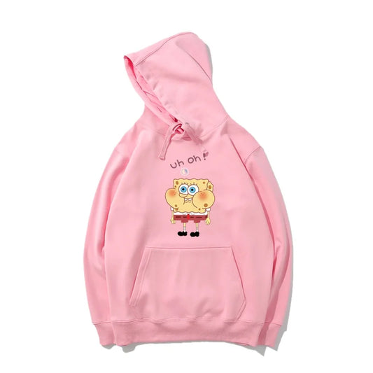 Hoodie rose Bob l'Éponge : style mignon