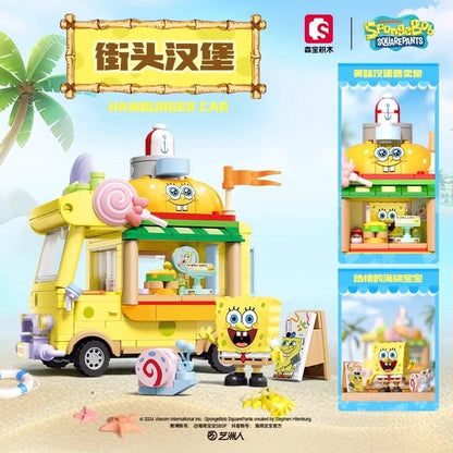 Juego de bloques Bob Esponja - Camión de comida de playa