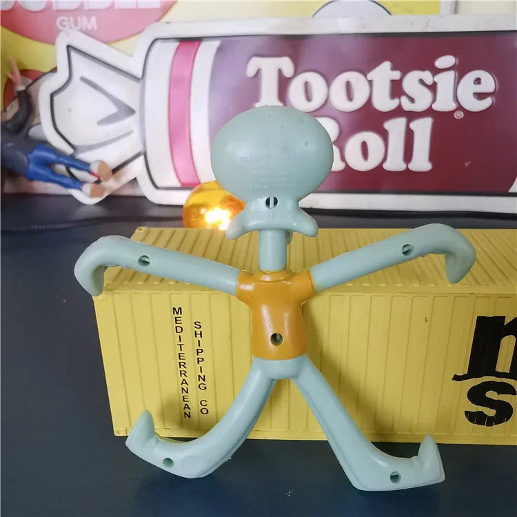 Figura Bob Esponja - Calamardo Tentáculos Articulado