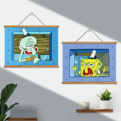Cuadro de Bob Esponja - Trío de Fondo de Bikini