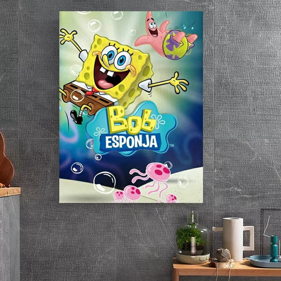 Diamond Painting Bob Esponja - Cumpleaños